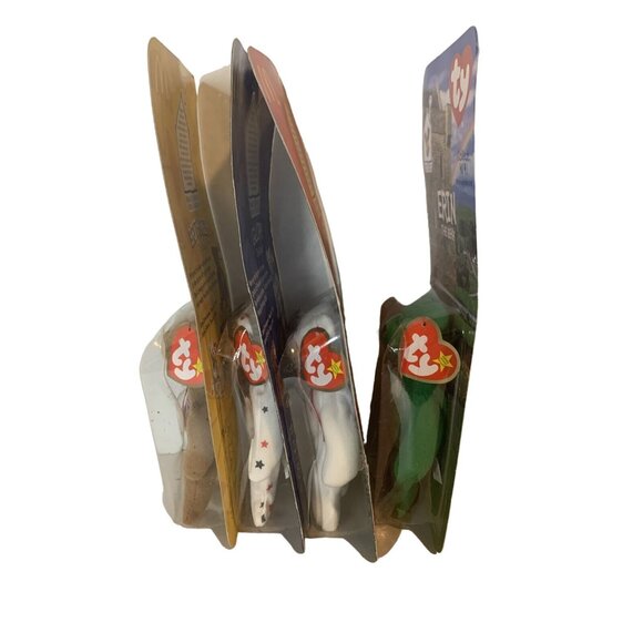 Lot Of 4 Ty McDonalds Teenie Beanie Bears: BRITANNIA MAPLE ERIN GLORY The Bears - Picture 8 of 9